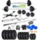 Body Maxx 50 Kg PVC Weight Plates, 5 and 3 ft Rod, 2 D. Rods Home Gym Equipment Dumbbell Set.